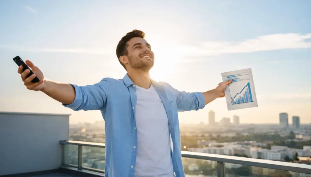 Emprendedor liberándose de las cuotas de autónomos al crear su empresa