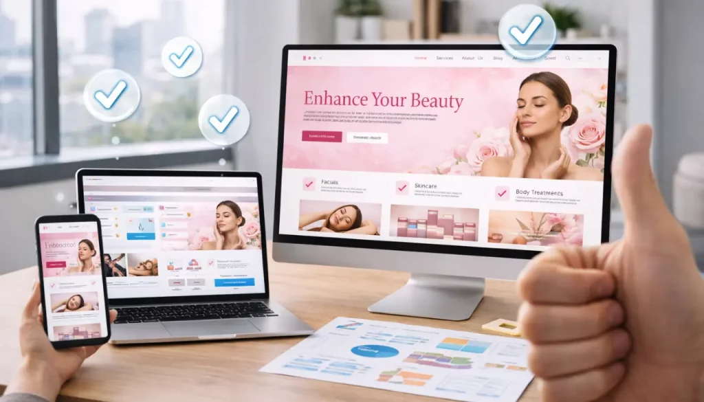 página web profesional adaptada a móviles