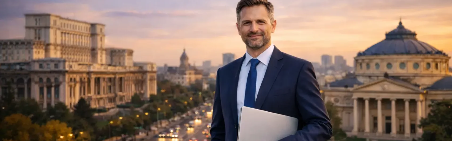 Empresario creando empresa en Rumanía por sus ventajas fiscales en Europa