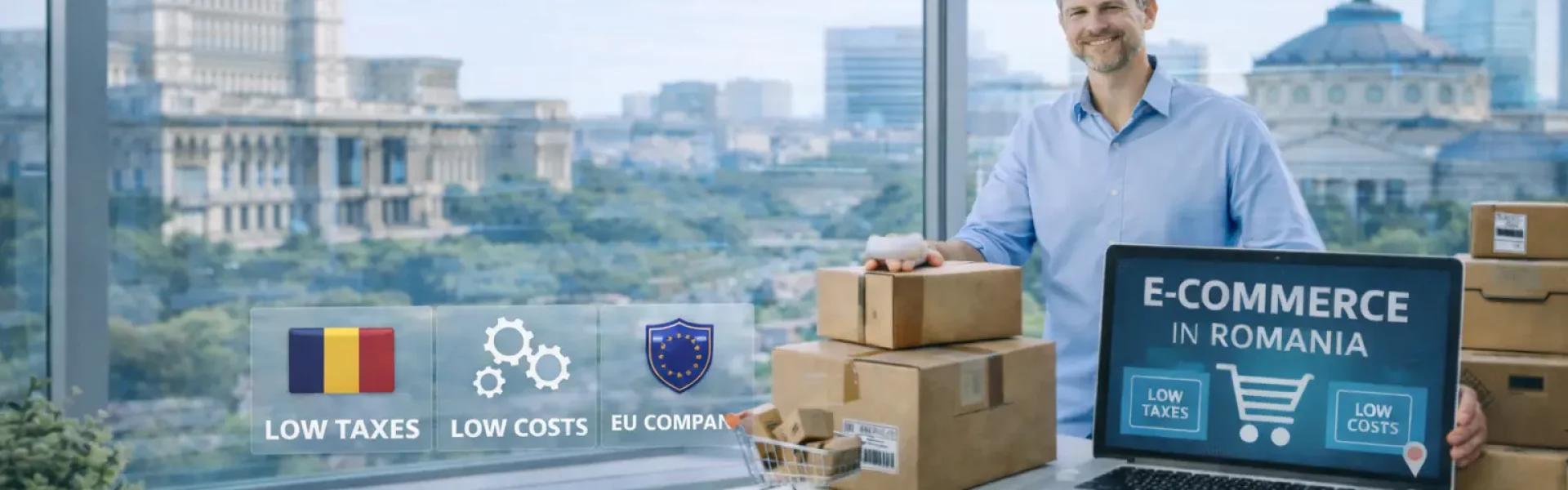 Empresa en Rumanía para negocios de e-commerce con ventajas fiscales en Europa